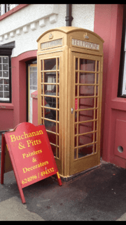 Gold Phone Box